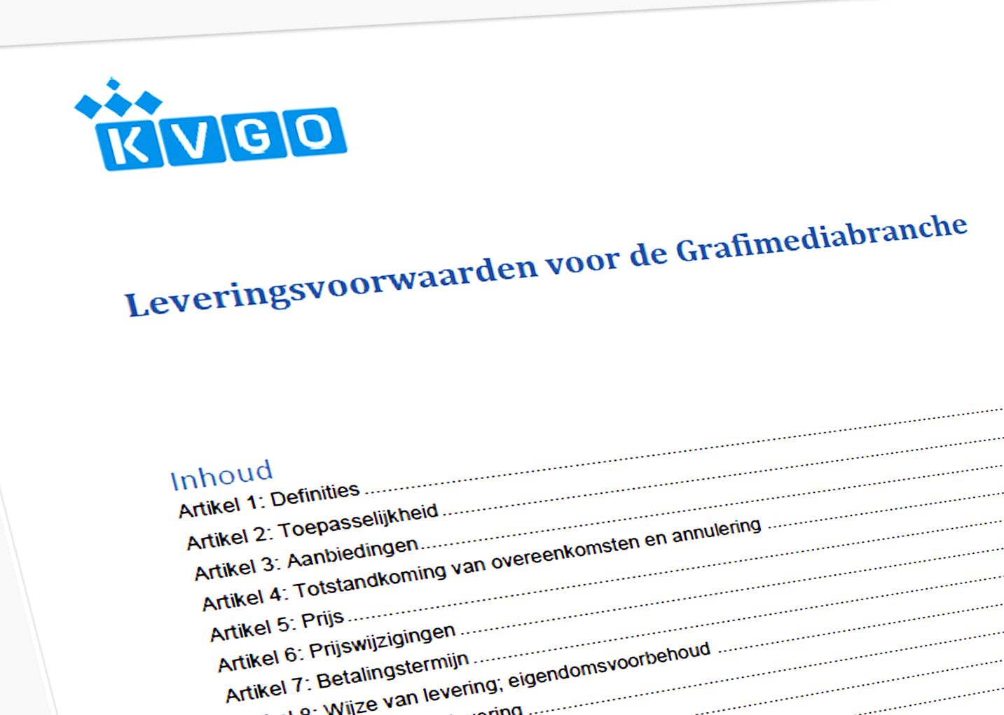 Leveringsvoorwaarden